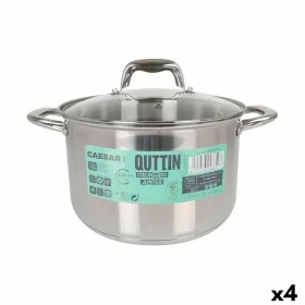 Klaaskaanega Pott Quttin Caesar Teras ø 24 x 15,5 cm (4 Ühikut)