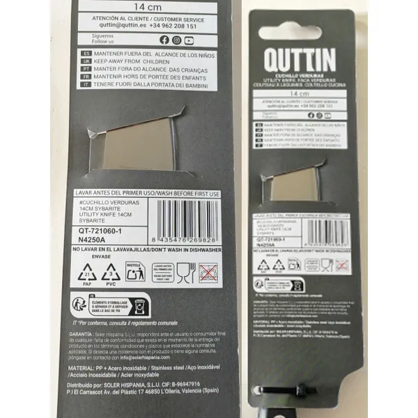 Нож Мондадор Quttin Sybarite 14 cm 1,8 mm (8 штук)