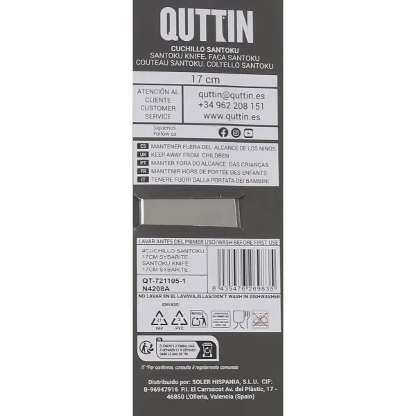 Santoku Knife Quttin Sybarite