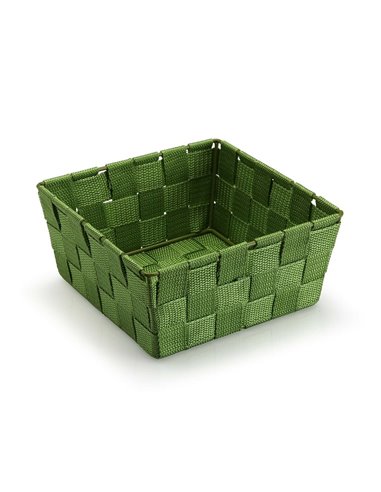 Basket Versa Medium Dark green Textile 19 x 9 x 19 cm
