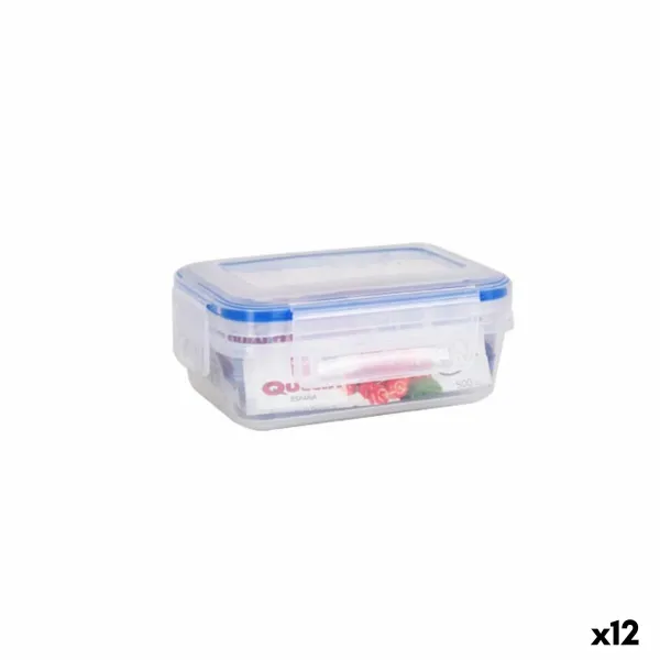 Герметичная коробочка для завтрака Quttin 500 ml Прямоугольный 15 x 10 x 6 cm (12 штук)