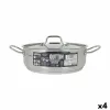 Кастрюля с крышкой Quttin Hotel Ø 26 x 9 cm Сталь (4 штук)