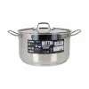 Casserole with Lid Quttin Hotel Steel ø 28 x 16 cm (2 Units)
