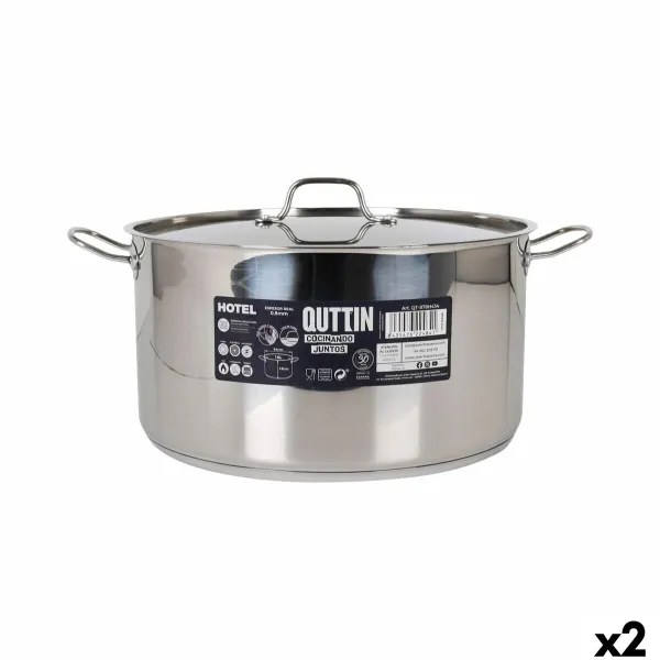 Кастрюля с крышкой Quttin ø 34 x 18 cm (2 штук)