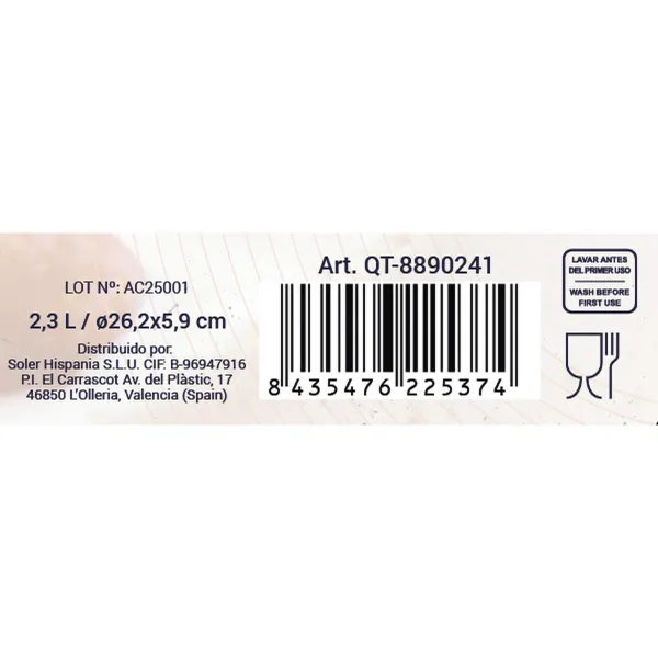 Форма для выпечки Quttin   Cтекло 2,3 L ø 26 x 5,9 cm (6 штук)
