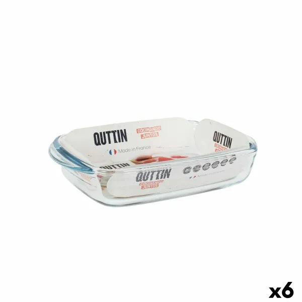 Uunivuoka Quttin   Lasi Suorakulmainen 950 ml 22,8 x 14,9 x 4,5 cm (6 osaa)