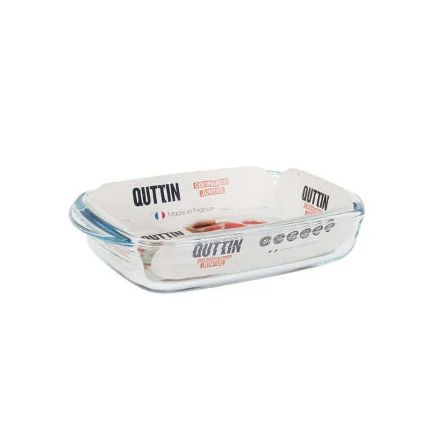 Форма для выпечки Quttin   Cтекло Прямоугольный 950 ml 22,8 x 14,9 x 4,5 cm (6 штук)