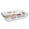 Oven Dish Quttin   Transparent Glass Rectangular 5 L 40,2 x 26,4 x 7 cm (6 Units)