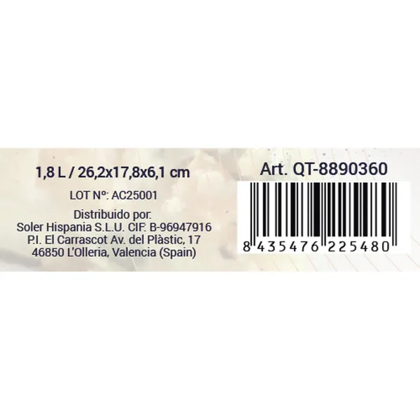 Uunivuoka Quttin   Lasi Ovaali 1,8 L 26,2 x 17,8 x 6,1 cm (6 osaa)