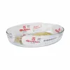 Krāsns Trauks Quttin   Caurspīdīgs Stikls Ovāls 2,2 L 30,1 x 20,9 x 6,3 cm (4 gb.)