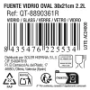 Orkaitės Indas Quttin   Skaidrus stiklas Ovalus 2,2 L 30,1 x 20,9 x 6,3 cm (4 vnt.)
