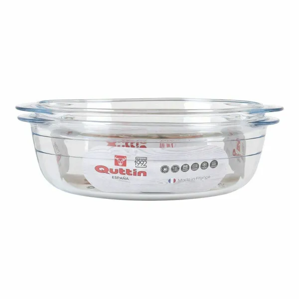 Kannellinen vuoka Quttin 63095 Lasi 33 x 20 x 13 cm (3 osaa)