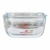 Puodas su dangčiu Quttin 63096 stiklas 32,8 x 19,7 x 13 cm (3 vnt.)