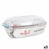 Katls ar vāku Quttin   Caurspīdīgs Stikls 6,7 l 37 x 22 x 14,1 cm (3 gb.)