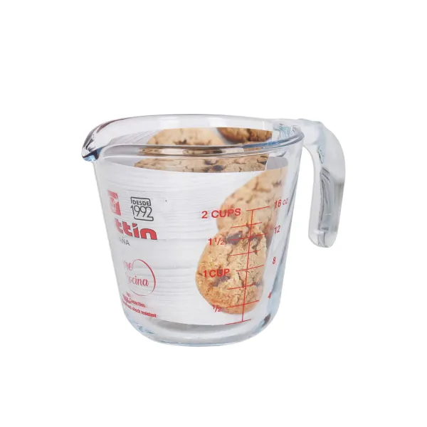 Мерная кружка Quttin Прозрачный 500 ml Cтекло (6 штук)