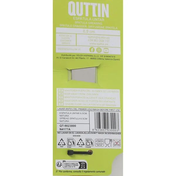 Sviesto peilis Quttin GR40771 6,5 cm 0,9 mm (60 vnt.)