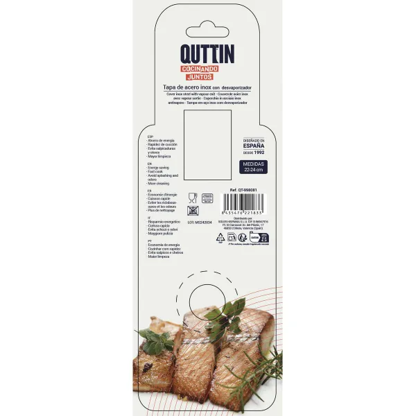 Крышка для сковороды Quttin 53555 Нержавеющая сталь