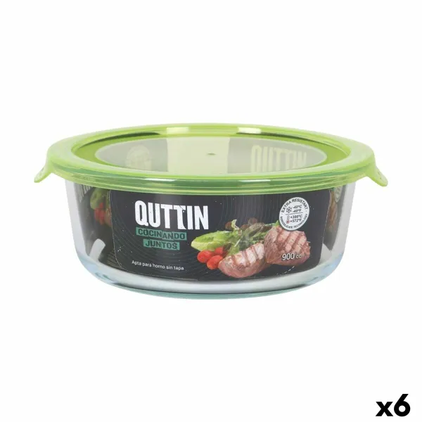 Судок Quttin Зеленый 900 ml 19 x 18 x 7 cm (6 штук)