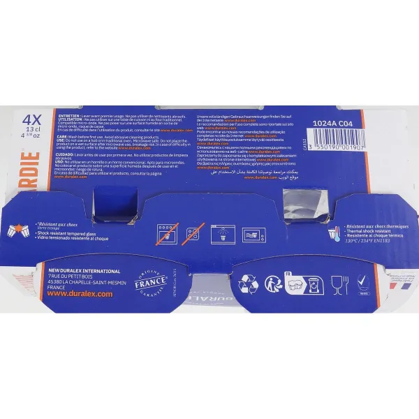 Set of glasses Duralex Picardie Transparent 4 Pieces 130 ml (12 Units)