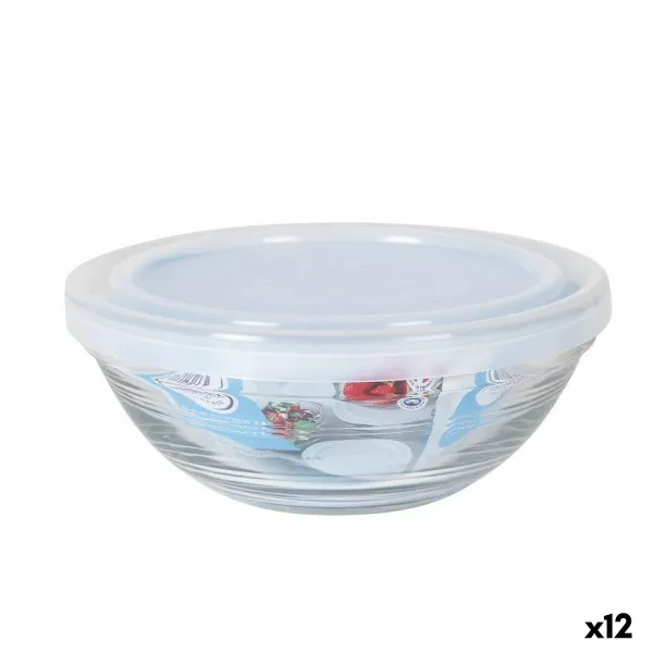 Круглая коробочка для завтраков с крышкой Duralex FreshBox 310 ml (12 штук)  