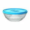 Круглая коробочка для завтраков с крышкой Duralex FreshBox Синий 310 ml (12 штук)