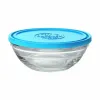 Круглая коробочка для завтраков с крышкой Duralex FreshBox Синий 500 ml (12 штук)