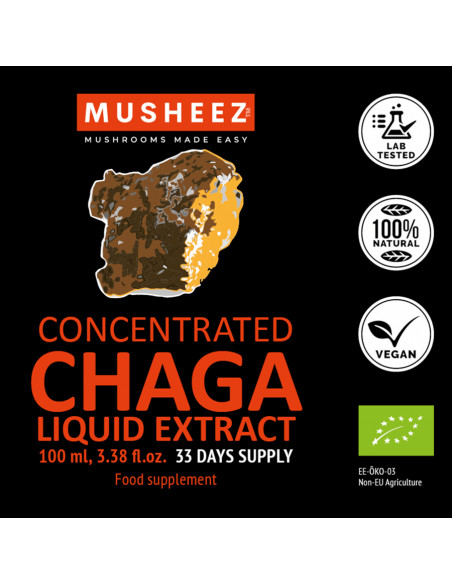 Organic Chaga Liquid Extract (100ml)