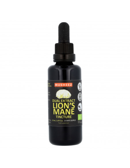 Organic Lion’s Mane Tincture 50ml (dual extract)