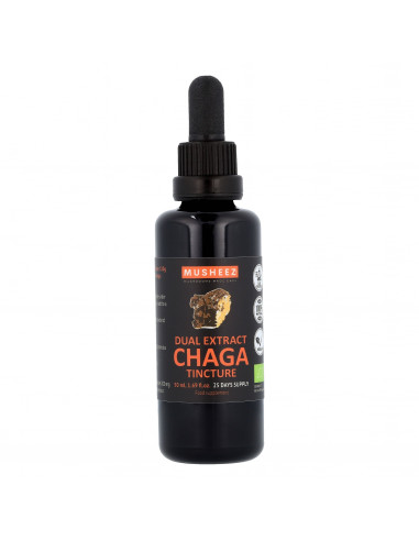 Organic Chaga Tincture 50ml (dual extract)