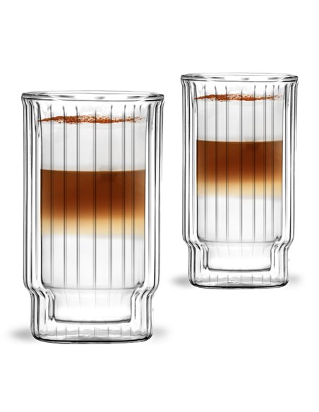SET of 2 double wall glasses 300ml LUNGO 27879