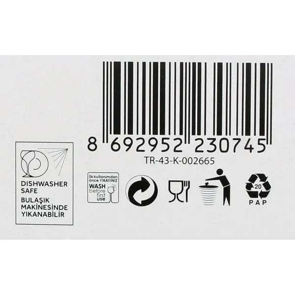 Set of glasses LAV Assos 360 ml 6 Pieces (8 Units)