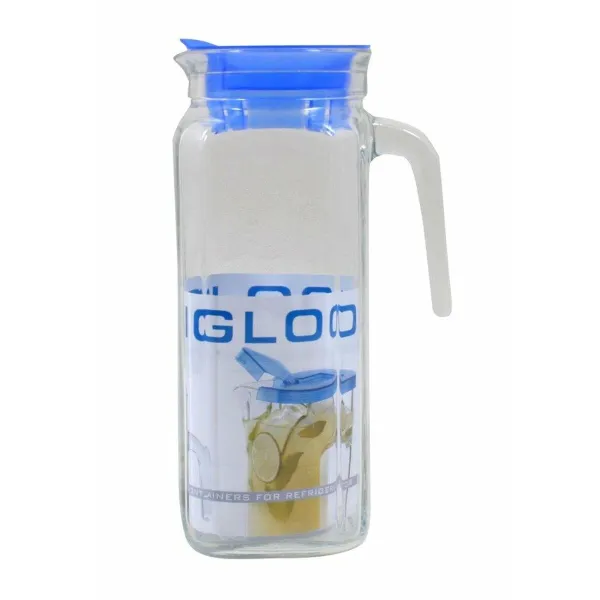 Кружка Borgonovo Igloo Прозрачный Cтекло Синий 1,2 L (6 штук)