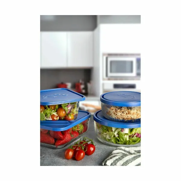 Lunch box Borgonovo Igloo Blue Squared 1,8 L (12 Units)