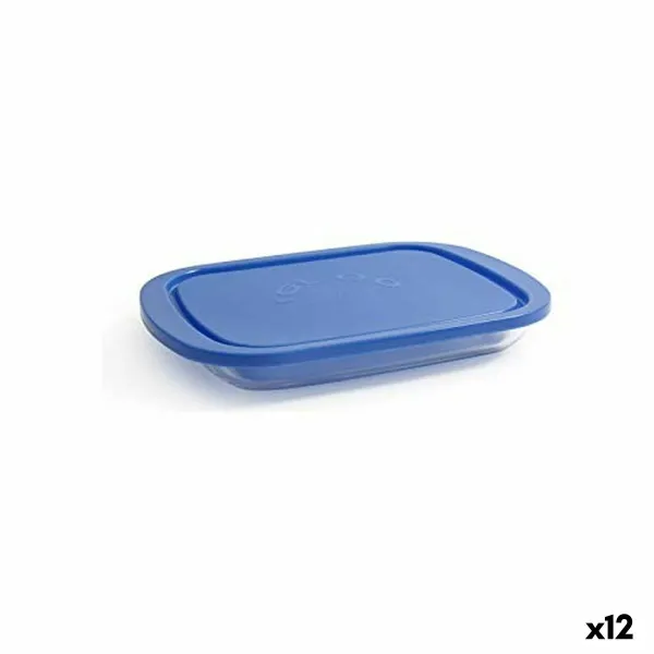 Padažinė Borgonovo Igloo Mėlyna Stačiakampis 800 ml 26 x 18,5 x 3,4 cm (12 vnt.) (26 x 18,5 x 3,4 cm)