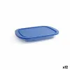 Eväsrasia Borgonovo Igloo Sininen Suorakulmainen 800 ml 26 x 18,5 x 3,4 cm (12 osaa) (26 x 18,5 x 3,4 cm)
