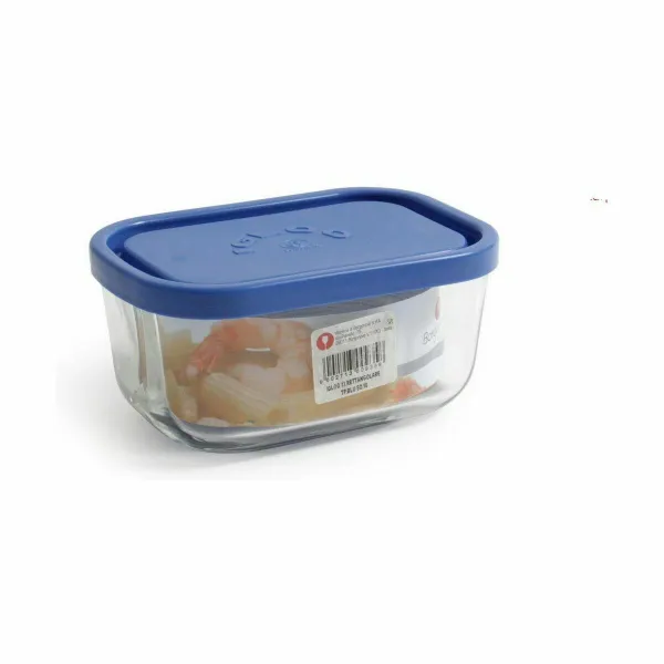 Судок Borgonovo Синий Прямоугольный 400 ml 13,5 x 9,5 x 6,5 cm (12 штук)