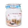 Stiklainis Borgonovo Hermetiškas Skaidrus Stiklas 2L 13 x 13 x 17,5 cm (6 vnt.)