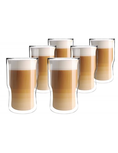 SET of 6 double wall glasses 350ml BOLLA 2558 