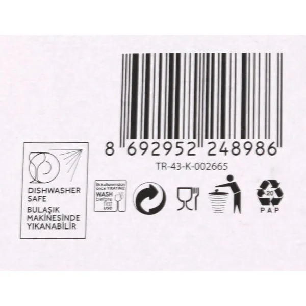 Glāžu komplekts LAV Nora 325 ml 6 Daudzums (8 gb.)