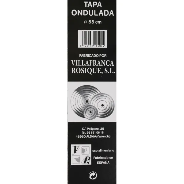 Крышка для сковороды VR Алюминий 55 x 55 x 3 cm (6 штук)