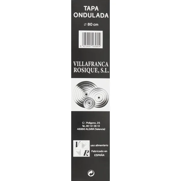 Крышка для сковороды VR Алюминий 80 x 80 x 3 cm (4 штук)