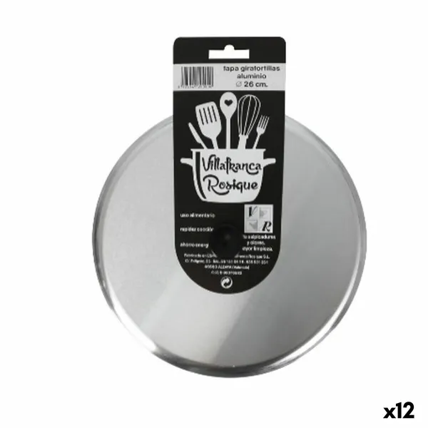 Paistinpannun kansi VR Hopeinen Ø 27 cm Alumiini (12 osaa)
