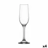 Champagne glass LAV Fame high 215 ml Champagne 6 Pieces (4 Units)