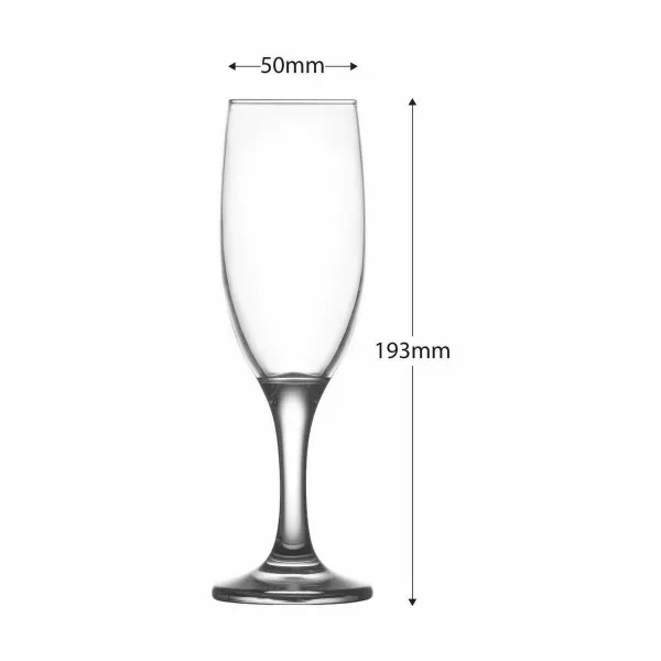 Šampanieša glāze Inde Misket Komplekts 190 ml (4 gb.)
