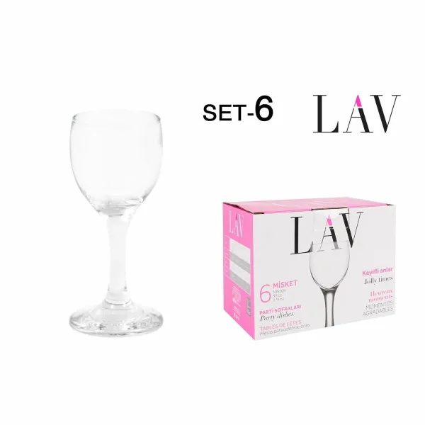 Glāžu Komplekts LAV Misket 6 Daudzums (4 gb.)