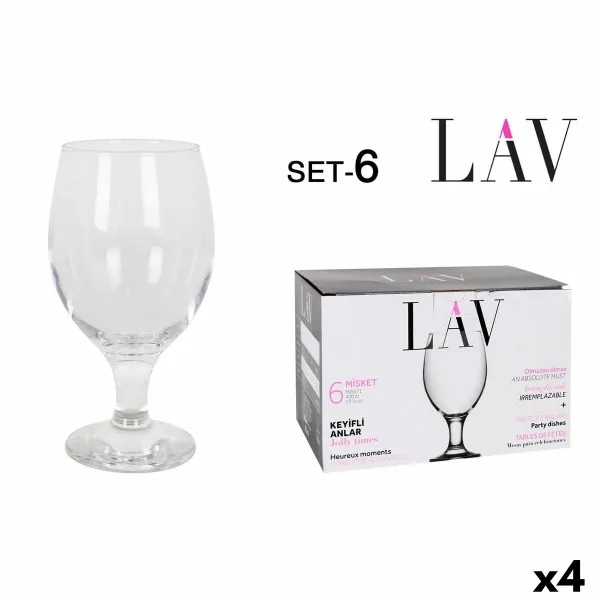 Glāžu Komplekts LAV Misket 6 Daudzums (4 gb.)