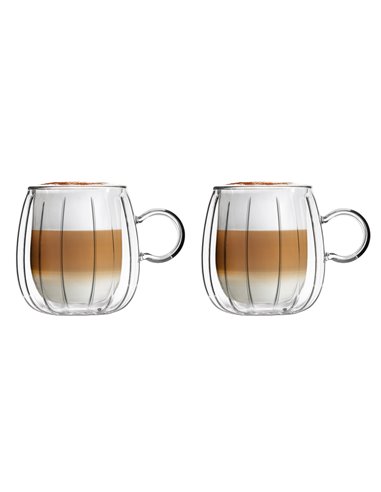 SET of 2 double wall cups 250ml TULIP 28807