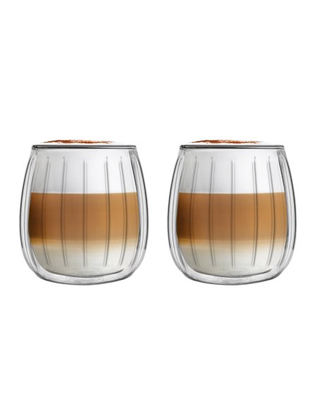 SET of 2 double wall glasses 250 ml TULIP 28982