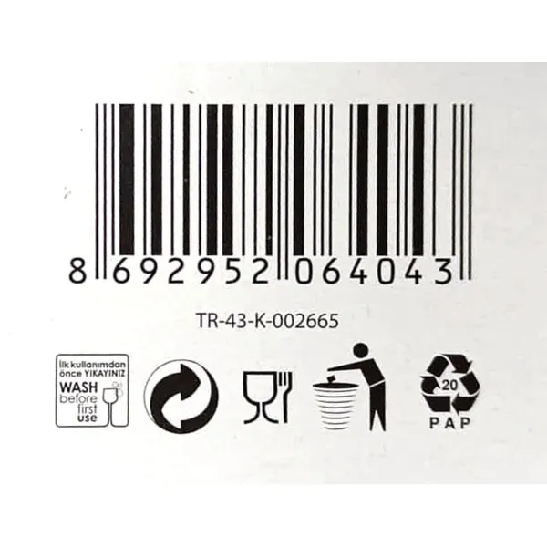 Bļodu komplekts LAV Vira 310 ml ø 12 x 6 cm 6 Daudzums (8 gb.)