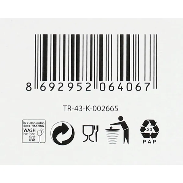 Salaattikulho LAV VIR291 1880 cc (Ø 21 x 10,5 cm) 1,88 L (6 osaa)